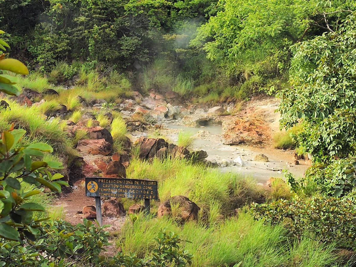Santa María sector hot springs